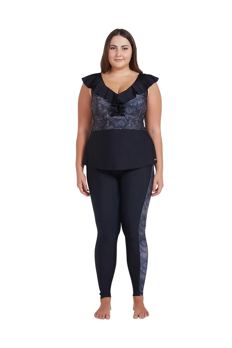 COEGA SUNWEAR  COEGA  Ladies Ladies Tights 3/4 - Nero Silver Tropical for Women | Best Price UAE